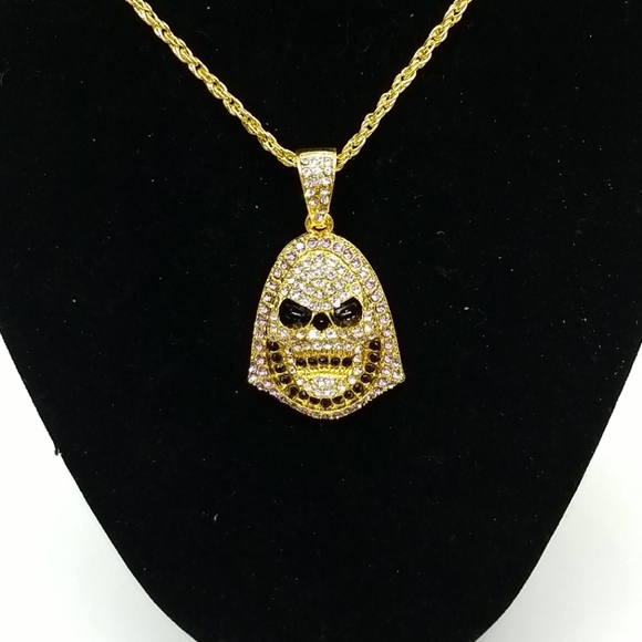 Mans Sull Necklace. Nice hiphop style. - Picture 2 of 3